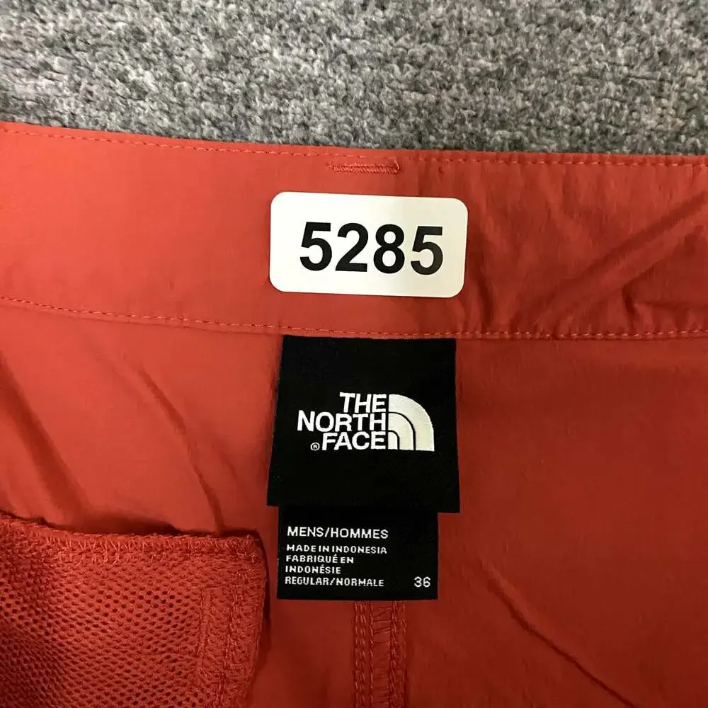 The North Face Men’s Size 36 Orange Nylon Zip Pocket Outdoors Hiking Trail Short